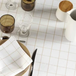 Lot de 3 serviettes coton (40 x 40 cm) Axel Blanc