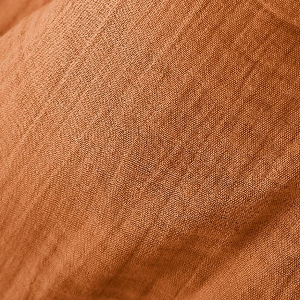 Lot de 3 serviettes gaze de coton (40 x 40 cm) Gaïa Abricot