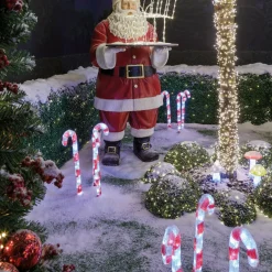 Lot de 3 sucres d'orge lumineux 90 LED (H60 cm) Blanc froid