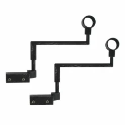 Lot de 2 supports Fix'vit (L180 - D20 mm) Noir