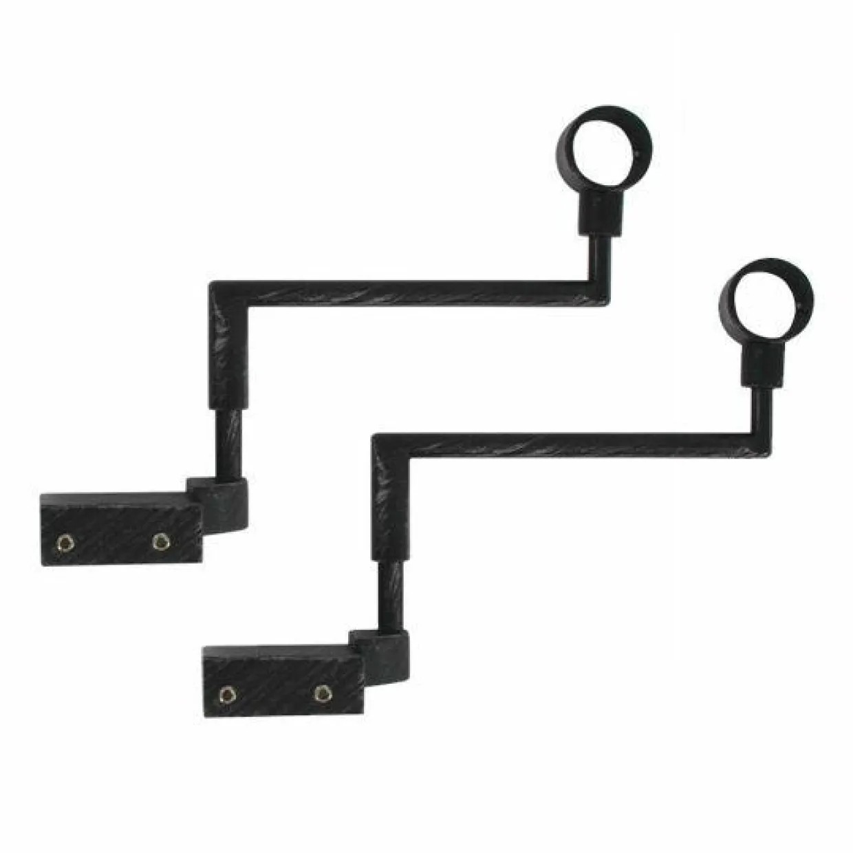 Lot de 2 supports Fix'vit (L180 - D20 mm) Noir