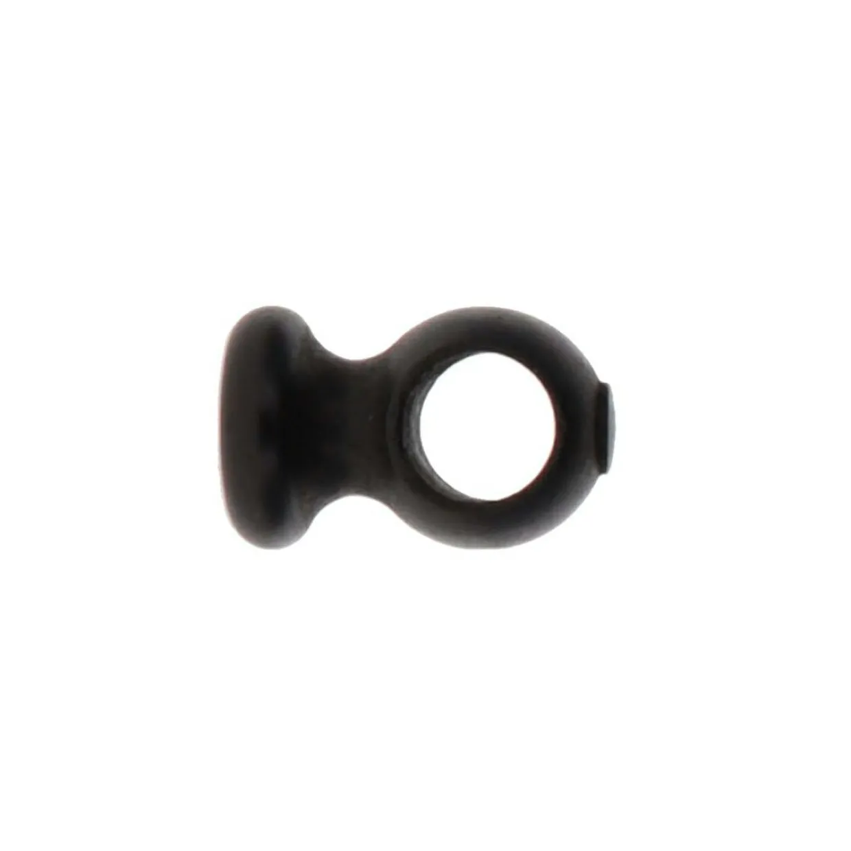 Lot de 2 supports plafond tringle bois (L5 cm/ D28 mm) Nils Noir mat