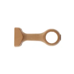 Lot de 2 supports tringle fixe bois (L115 / D28 mm) Nils Beige Vernis