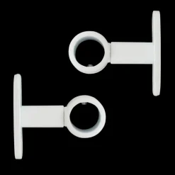 Lot de 2 supports tringles (L50 / D20 mm) Jim Blanc mat