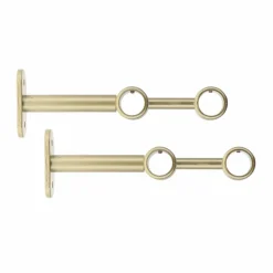 Lot de 2 supports tringles doubles (L150 / D20) Jim Or