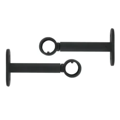 Lot de 2 supports tringles extensibles ( L90 - L150 / D20 mm) Jim Noir mat