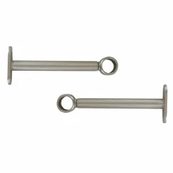 Lot de 2 supports tringles extensibles (L150 - L195 / D20 mm) Jim Argent