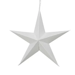 Lot de 4 suspensions en papier (D15 cm) Astre de Papier Blanc