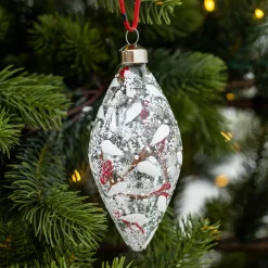 Lot de 2 suspensions en verre (H13 cm) Branches Transparent