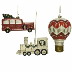 Lot de 3 suspensions (H7 cm) Véhicules Multicolore