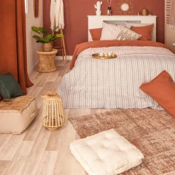 Lot de 2 tables d'appoint (H38-H30 cm) Corde naturelle Beige