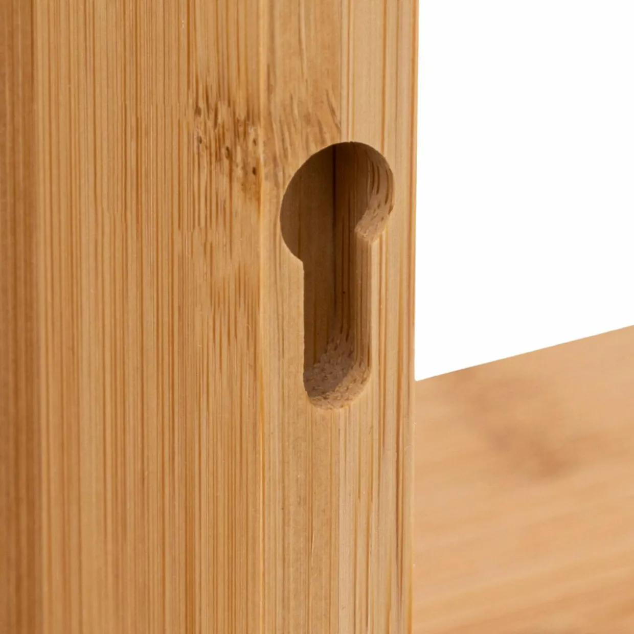 Lot de 3 étagères bambou (H15-20-25 cm) Cube Fixy Naturel