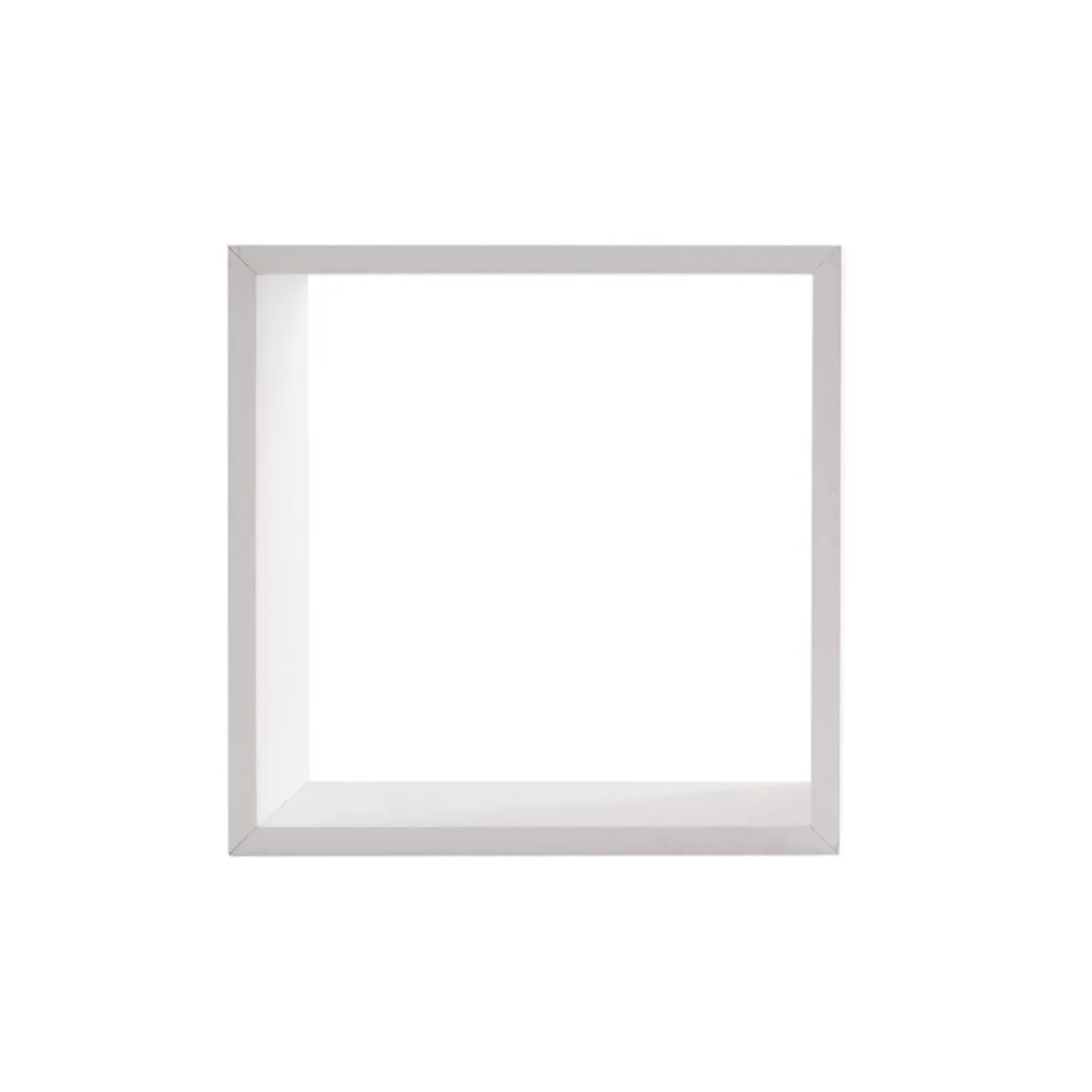 Lot de 3 étagères bois (H24-27-30 cm) Cube Blanc