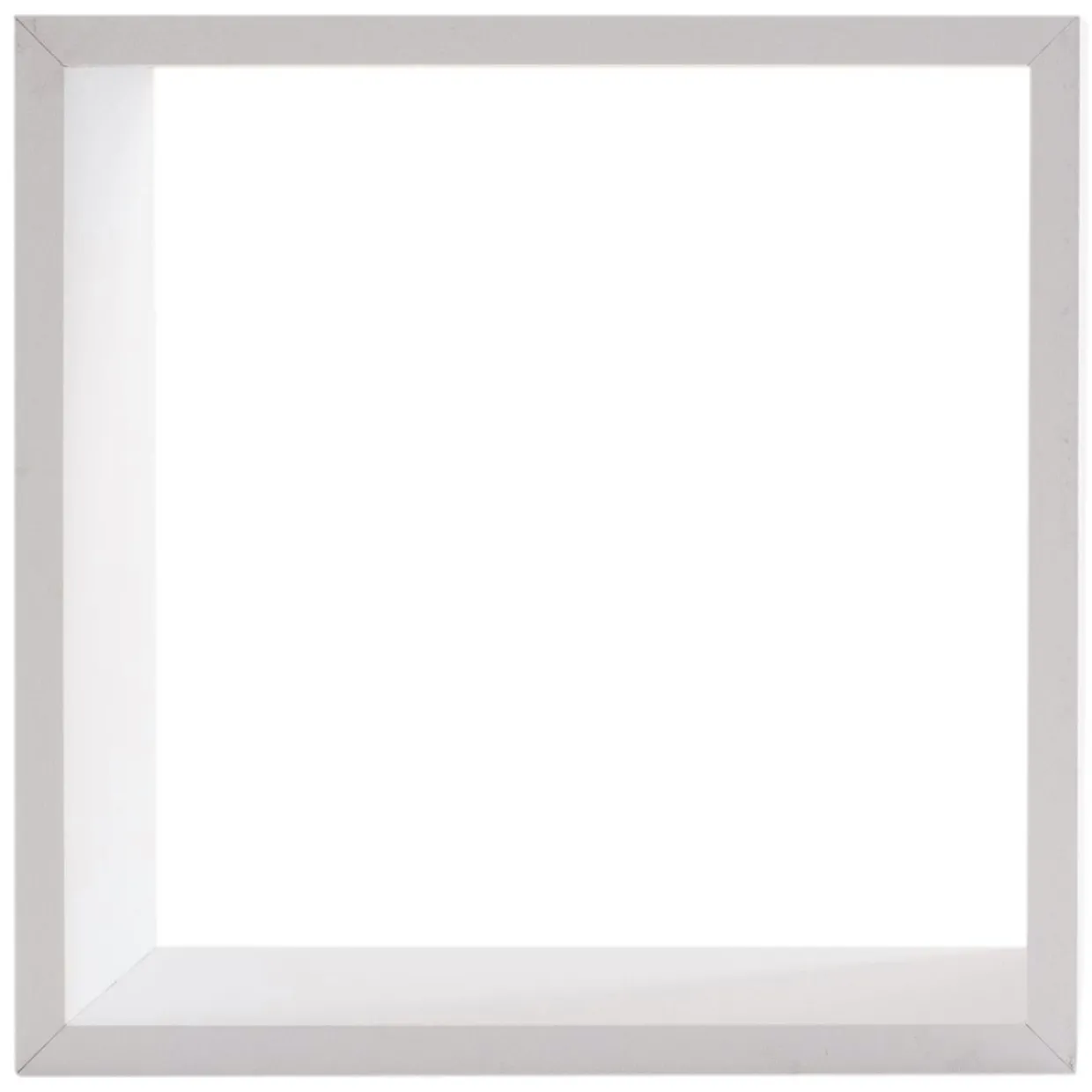 Lot de 3 étagères bois (H24-27-30 cm) Cube Blanc