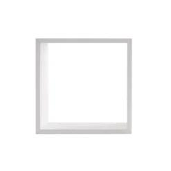 Lot de 3 étagères bois (H15-20-25 cm) Cube Blanc