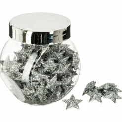 Lot de 100 étoiles à parsemer Argent