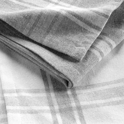 Lot de 2 torchons coton recyclé Cuisiline Gris chiné