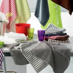 Lot de 3 torchons Cuistot Gris