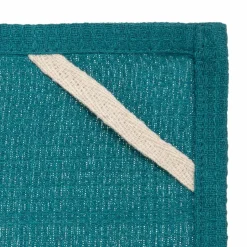 Lot de 3 torchons Geom Bleu canard