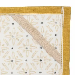 Lot de 3 torchons Geom Jaune ocre