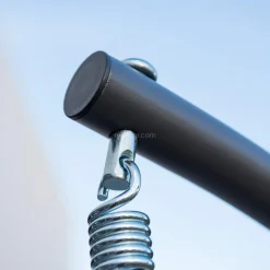 Loveuse suspendue en résine tressée Coral Gris anthracite