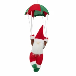 Lutin de Noël à suspendre (H58 cm) Parachutiste