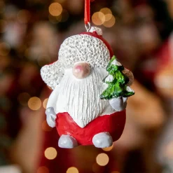 Lutin de Noël à suspendre (H8 cm) Jack Rouge