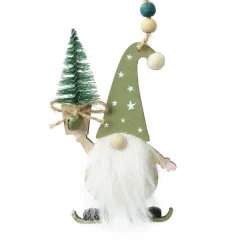 Lutin de Noël à suspendre (H11 cm) Mon sapin Vert