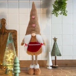 Lutin de Noël debout (H64 cm) Miss Caramélio Beige