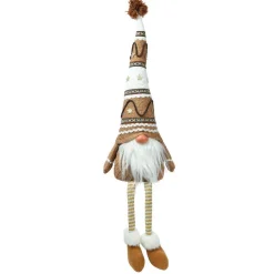 Lutin de Noël fait main (H65 cm) Petit indien longues jambes