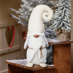 Lutin de Noël (H51 cm) Mister Croquineige Blanc