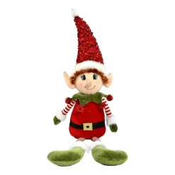 Lutin farceur à asseoir (H57 cm) Pipo en Père Noël