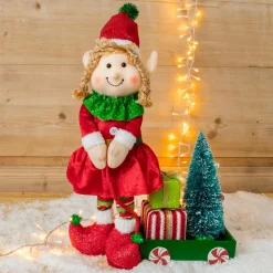 Lutin farceur (H45 cm) Martine et cadeaux Multicolore