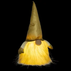 Lutin lumineux à piles (H40 cm) Rémi et bonnet Doré