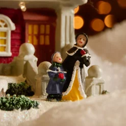 Maison de village illuminée musicale et animée à piles (H23 cm) Camden Street