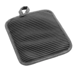 Manique avec poche en coton (18,5 x 18,5 cm) Adam Gris anthracite