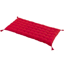 Matelas de sol coton (120 x 60 cm) Pixel Rouge