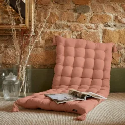 Matelas de sol gaze de coton (60 x 120 cm) Gaïa Rose pêche