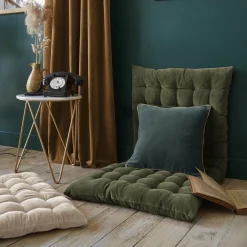 Matelas de sol velours de coton (60 x 120 cm) Victor Vert thym