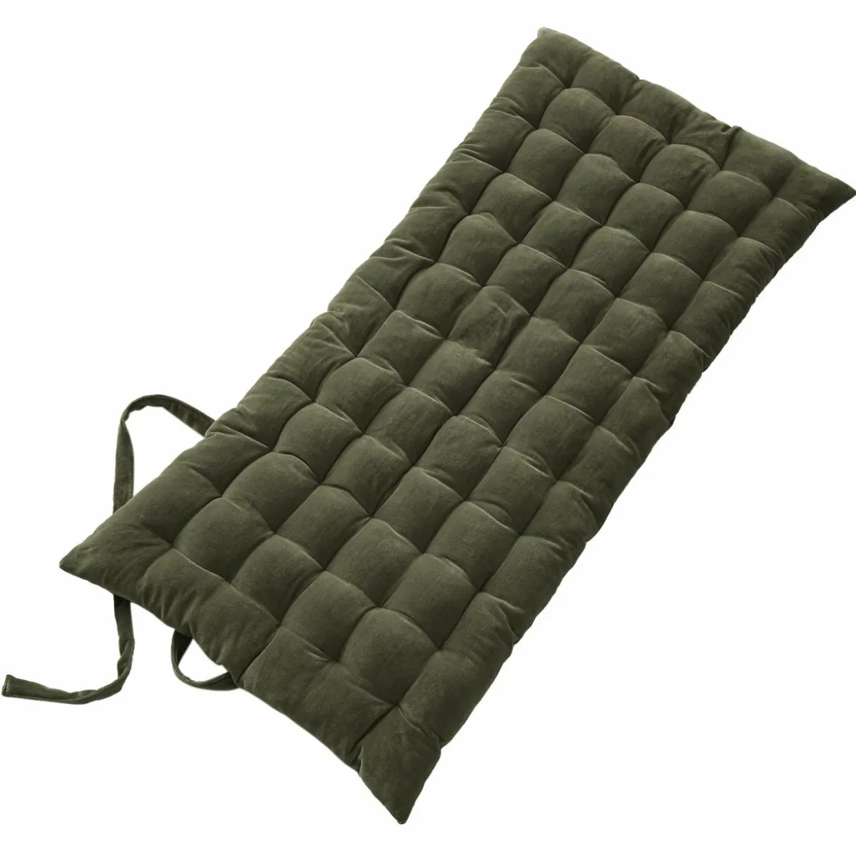 Matelas de sol velours de coton (60 x 120 cm) Victor Vert thym