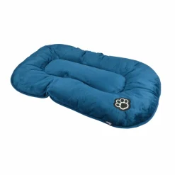 Matelas flocon réversible pour chat et chien Patchy L69 cm Bleu/Charbon