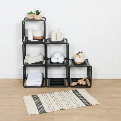 Meuble de rangement empilable (33 x H33 cm) Smart Kube Noir