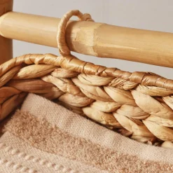 Meuble incliné 3 paniers bambou et jacinthe d'eau (40 x H92 cm) Hanoï