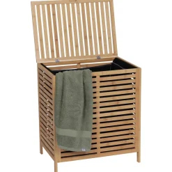 Meuble panier à linge en bambou (53 x H60 cm) Harmonie Naturel