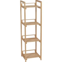 Meuble rangement bambou 4 étagères (30 x H104 cm) Harmonie Naturel