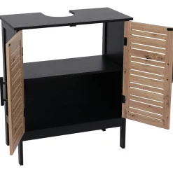 Meuble sous lavabo (60 x H70 cm) Bergen Noir