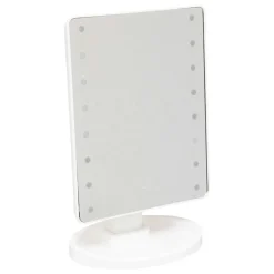 Miroir de salle de bain sur pied lumineux LED (H26 cm) Star