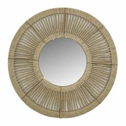 Miroir mural rond en corde (D60 cm) Suva Naturel