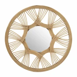 Miroir mural rotin rond (D45 cm) Honiara Naturel