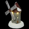 Moulin à vent lumineux à piles (H16 cm) Ailes en mouvement